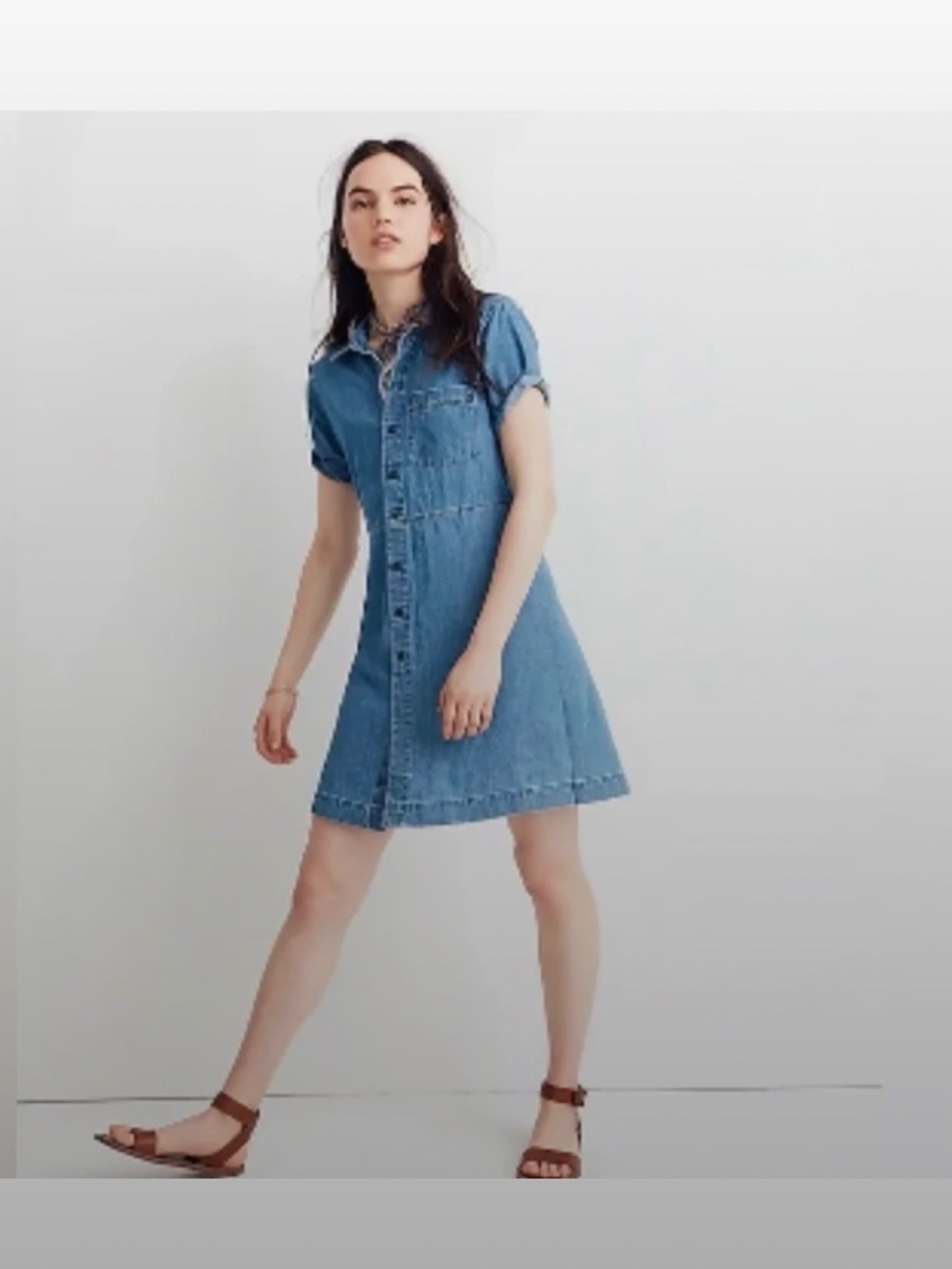 Madewell denim dress size S